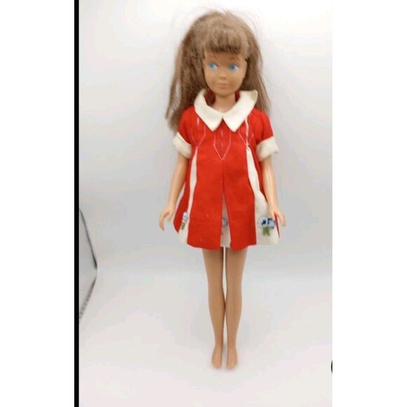 Vintage Skipper Doll 1960's Straight Leg Original Swimsuit Barbie Ken Mattel - Picture 11 of 16
